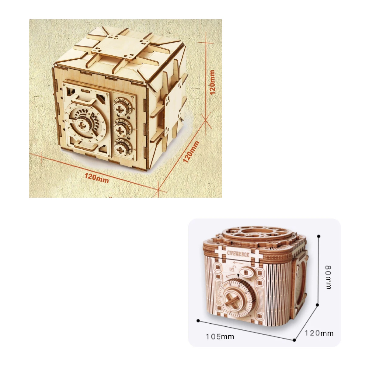 Holz Schmuck Box Mechanische Puzzle 3d Montieren Gebäude Bau Blöcke Modelle Set Lippenstift Ring Halskette Passwort Lagerung