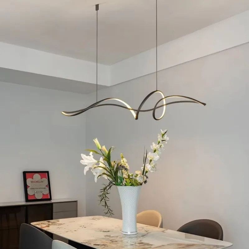 Modern LED Pendant Light Aluminum Living Room Dining Room Dining Table Droplight Bar Counter Kitchen Island Room Decor Lighting