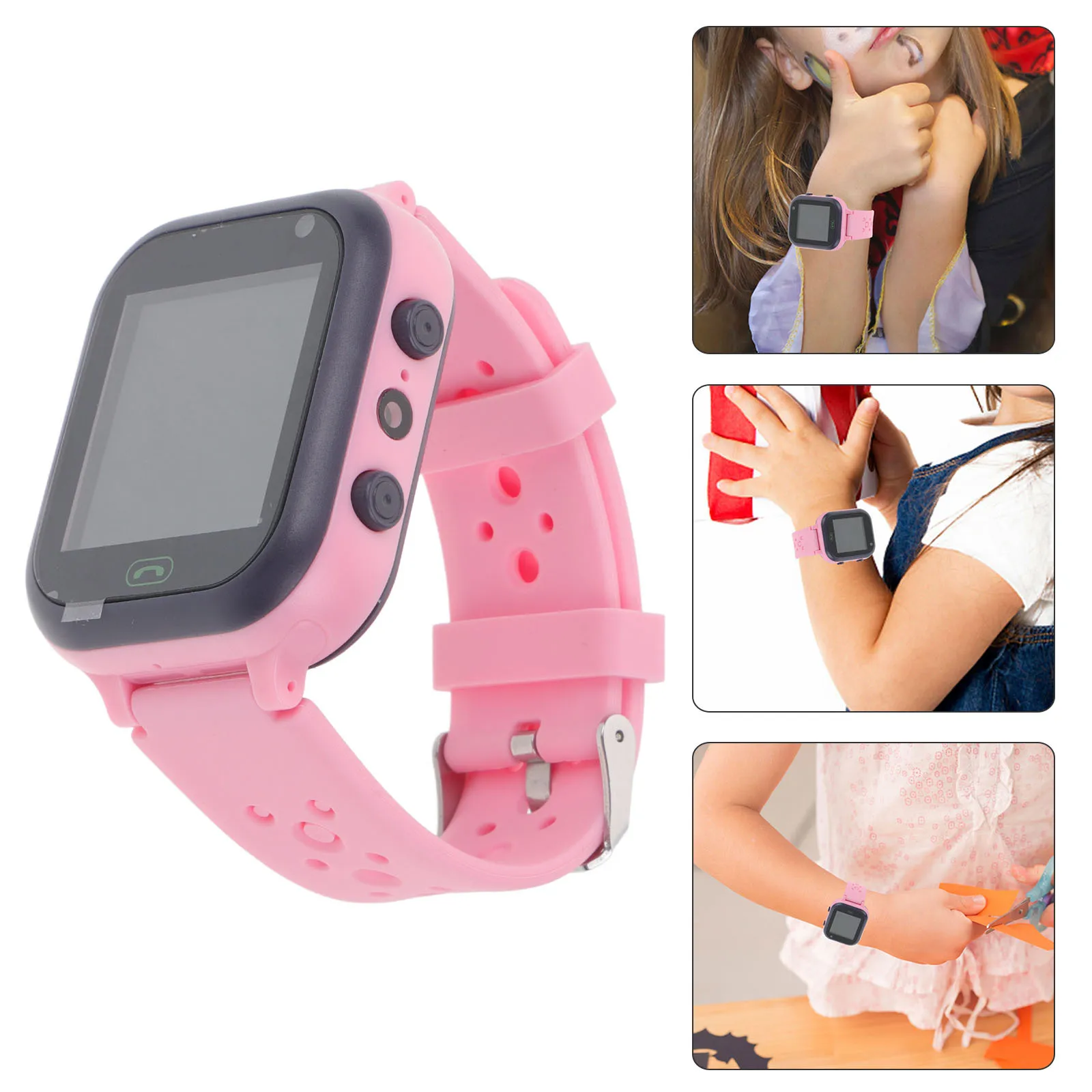 Smartwatch 2g Network Camera Calls Games Practical Durable Silicone ABS Material for Travel Watch