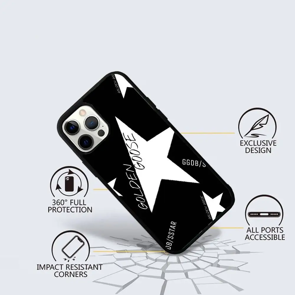 Epc العثور على GOLDEN GOOSE جراب هاتف مغناطيسي قوي لهاتف آيفون 16 15 14 13 Pro Max 11 12 Mini لـ Magsafe