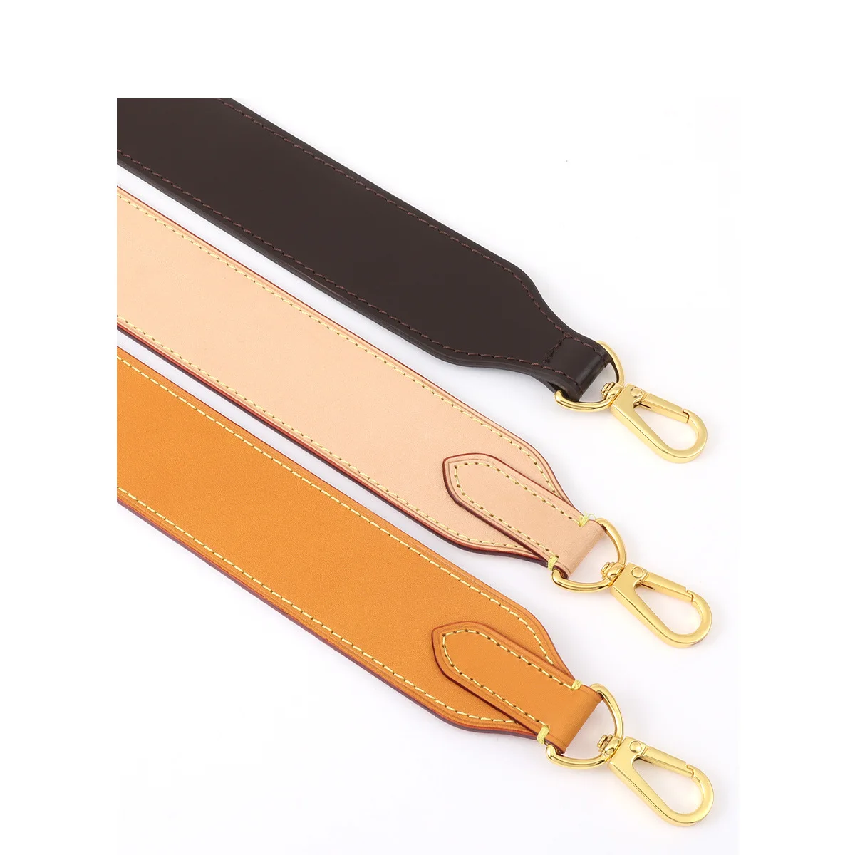 100% Genuine Leather Bag Strap For LV Neverfull Bucket Shoulder Straps Crossbody Replacement Belts Bags Accessories