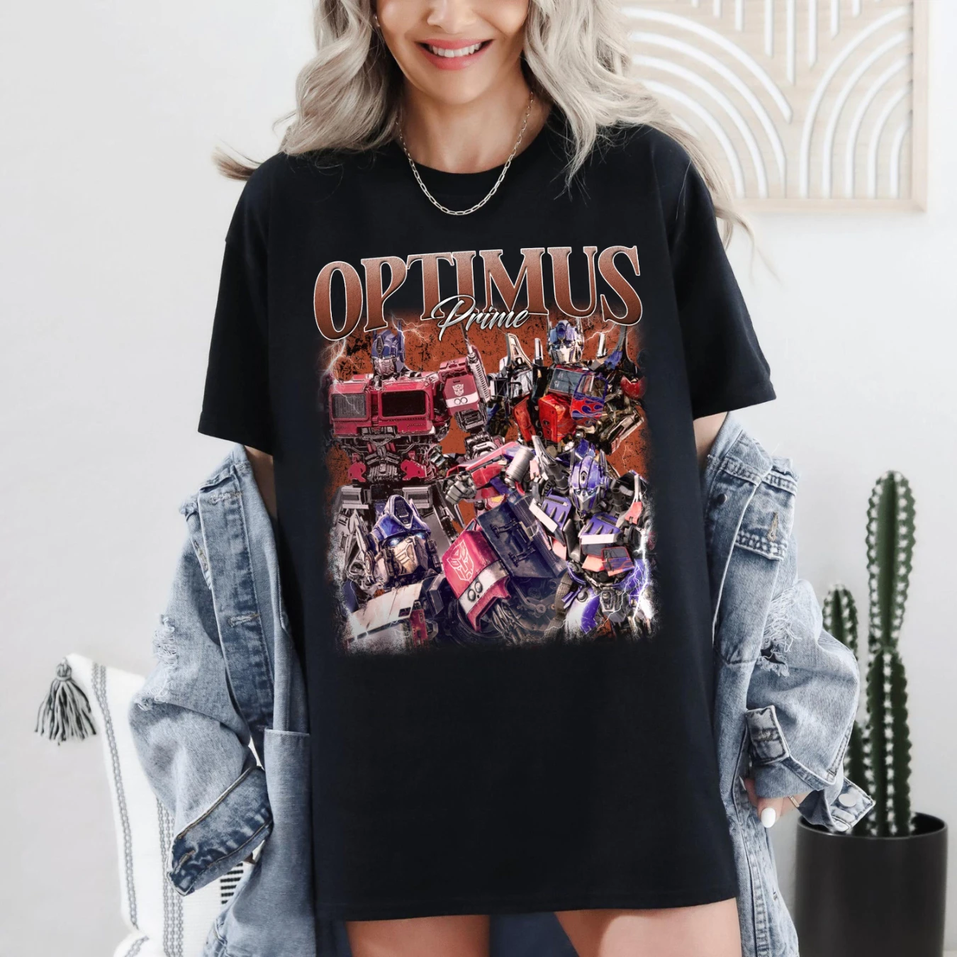 컴포트 컬러스 레트로 90년대 옵티머스 프라임 셔츠, 옵티머스 프라임 오토봇 트랜스포머 영화 부틀렉 그래픽 팬 티셔츠