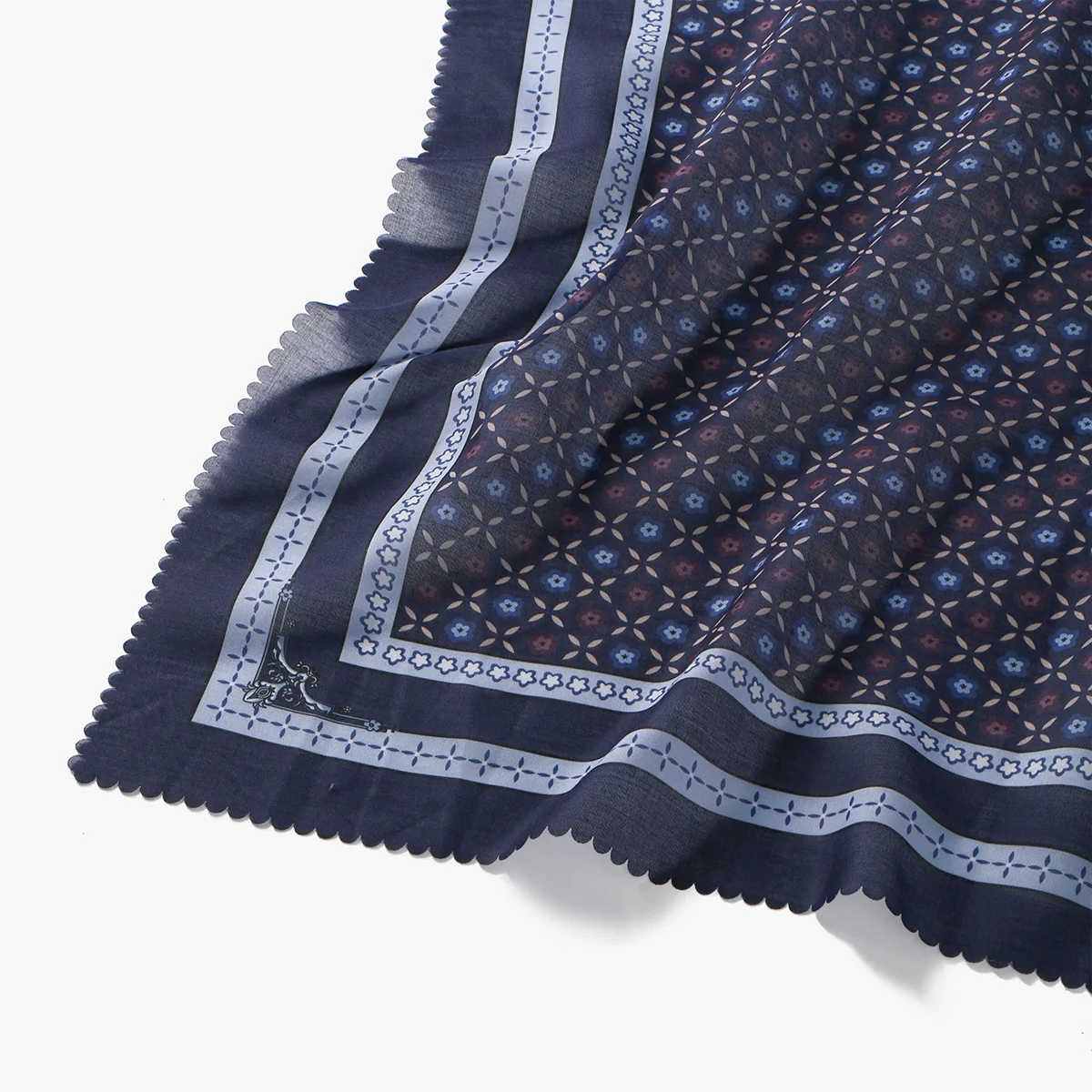 الأزهار المطبوعة موجة فسكوزي وشاح مربع الحجاب مسلم القطن الحجاب المرأة موضة ماليزيا منديل Foulard 110*110 سنتيمتر