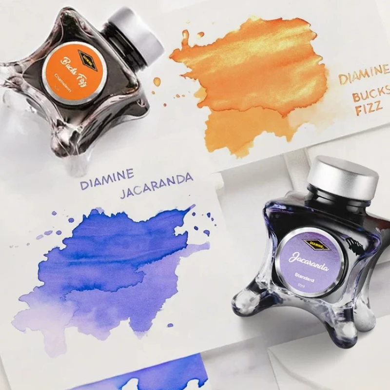 Diamine Fountain Pen Ink 50ml Octopus Bottle Shimmer Chameleon Color Ink for Calligraphy Writing Dip Pen Stationery Gift
