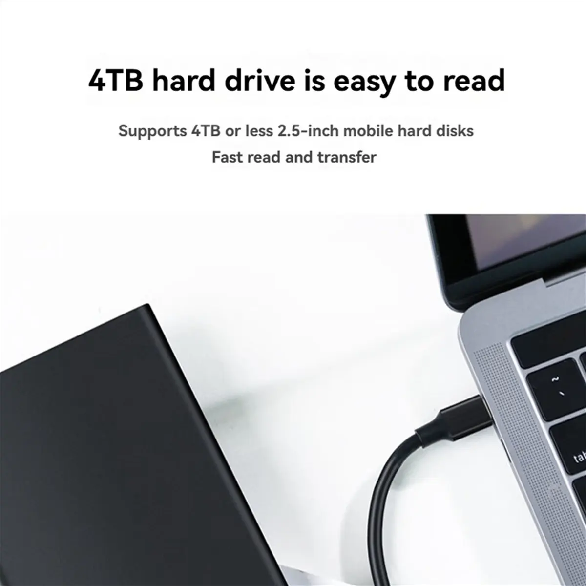 Stable- USB Type-C to Micro-B Convert Cable Data Cord for External HDD SSD Hard Disk Drive Camera Extend Wire