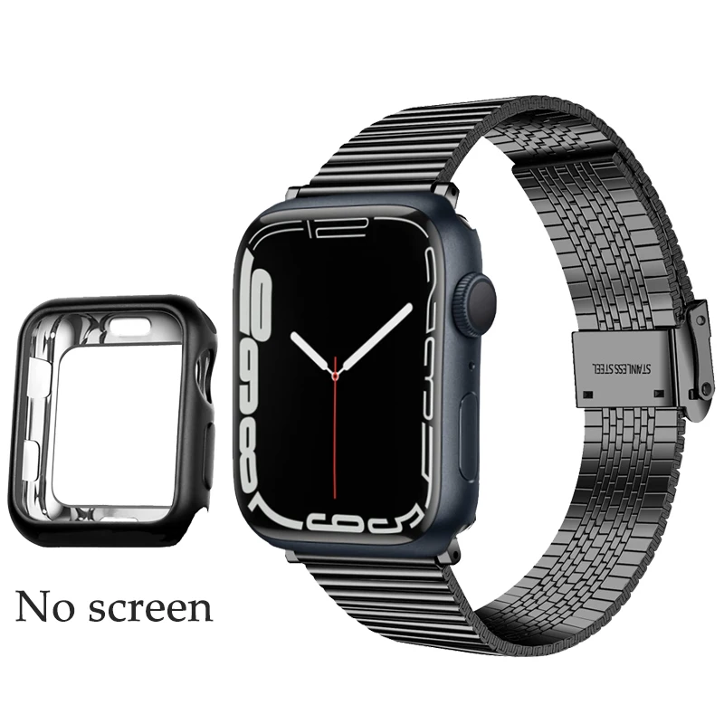 Edelstahl Strap Für Apple Uhr band 42mm 38mm 1/2/3/4 Metall Armband Armband Band für iWatch Serie 4 5 6 SE 44mm 40mm