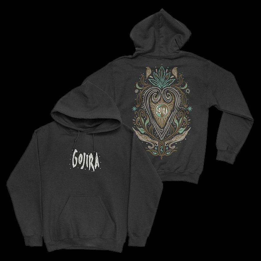 Rara Gojira Band Album Cover Felpe con stampa grafica Uomo Donna Street Hip Hop Moda Felpe Pullover oversize casual allentato