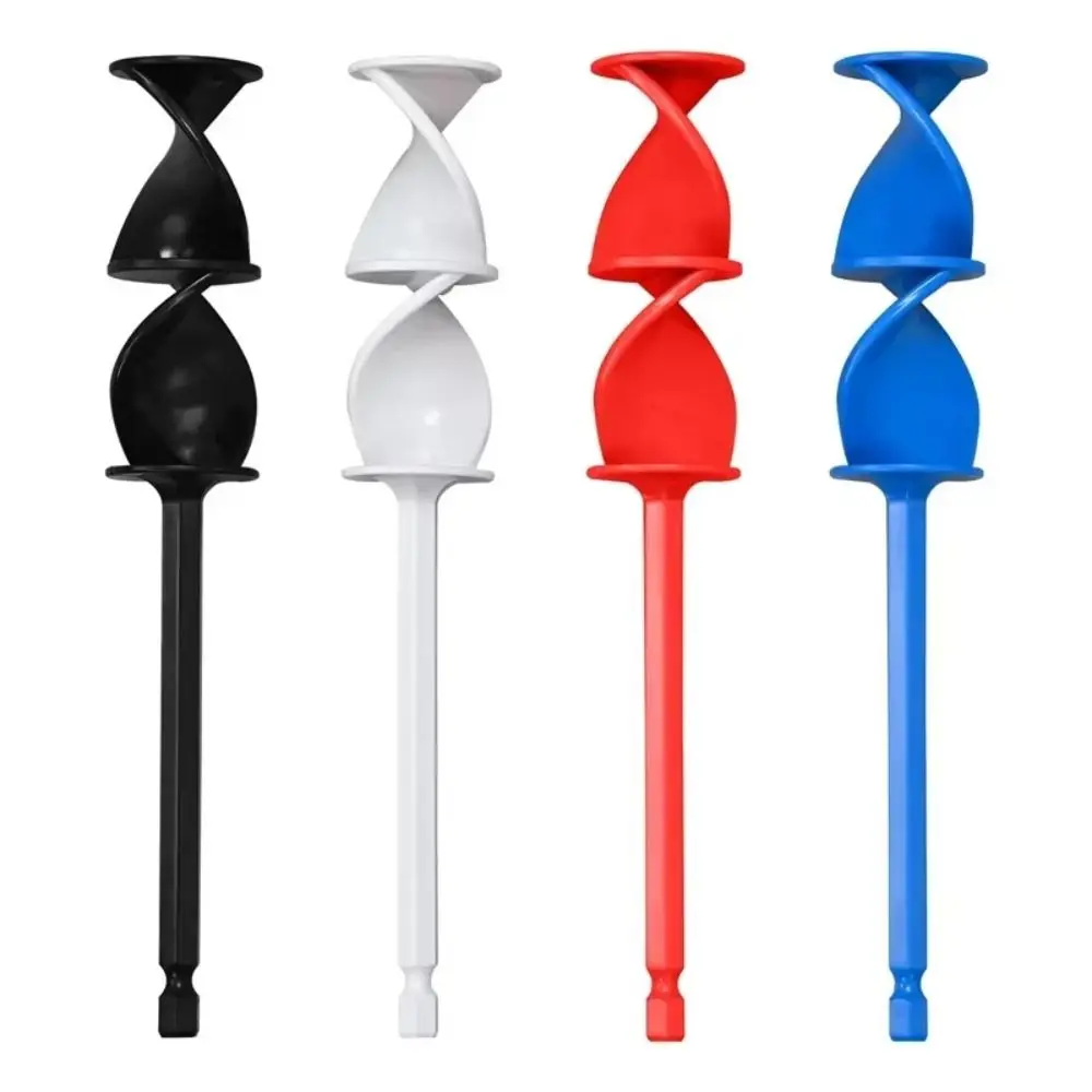 

4PCS Hex Shank Epoxy Resin Mixer Helix Design Paddle Drill Paint Stirring Rod Drill Attachment Power Tool Accessories