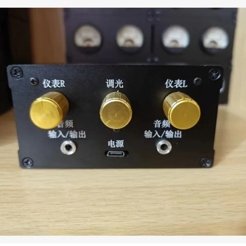 DIY Retro VU Dual   Meter Level Meter Atmosphere Pickup Light Sound Controller VU