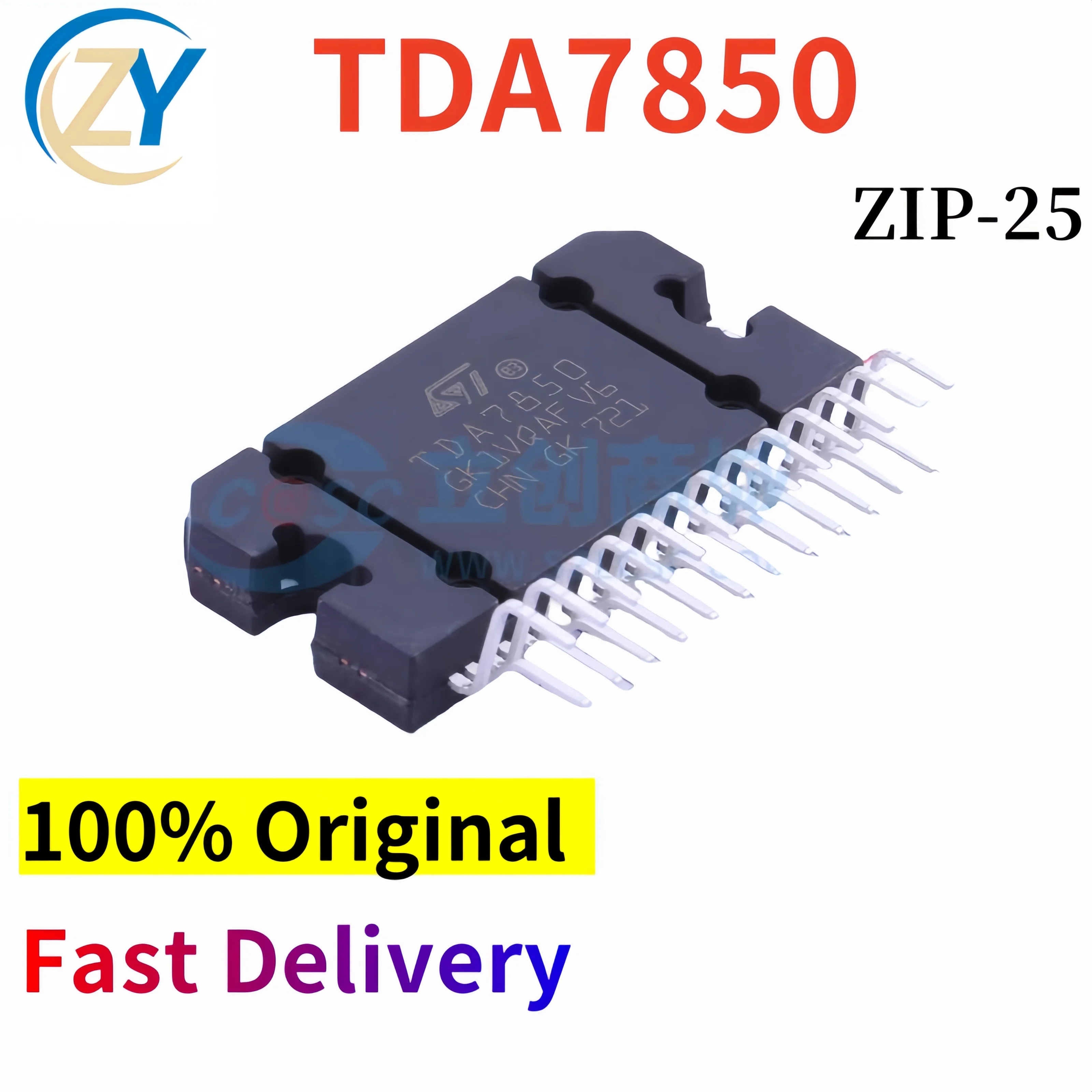 100% Original TDA7850 Amplifiers TDA78 ZIP-25 4-Channel Guaranteed Quality & In Stock