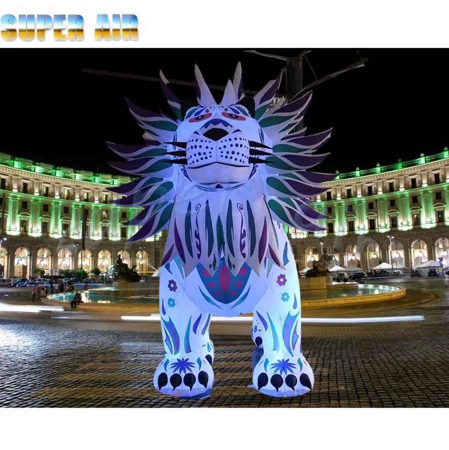 Elefante inflable de nacionalidad modelo de dibujos animados de gran oferta de diseño de moda para decoración al aire libre