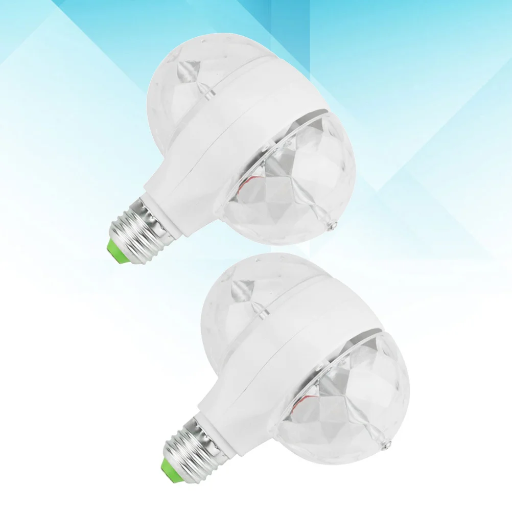 2Pcs Dual Head Mini Stage Light Screw Socket Easy Install Remove for Stage Performance Family Parties Party Light