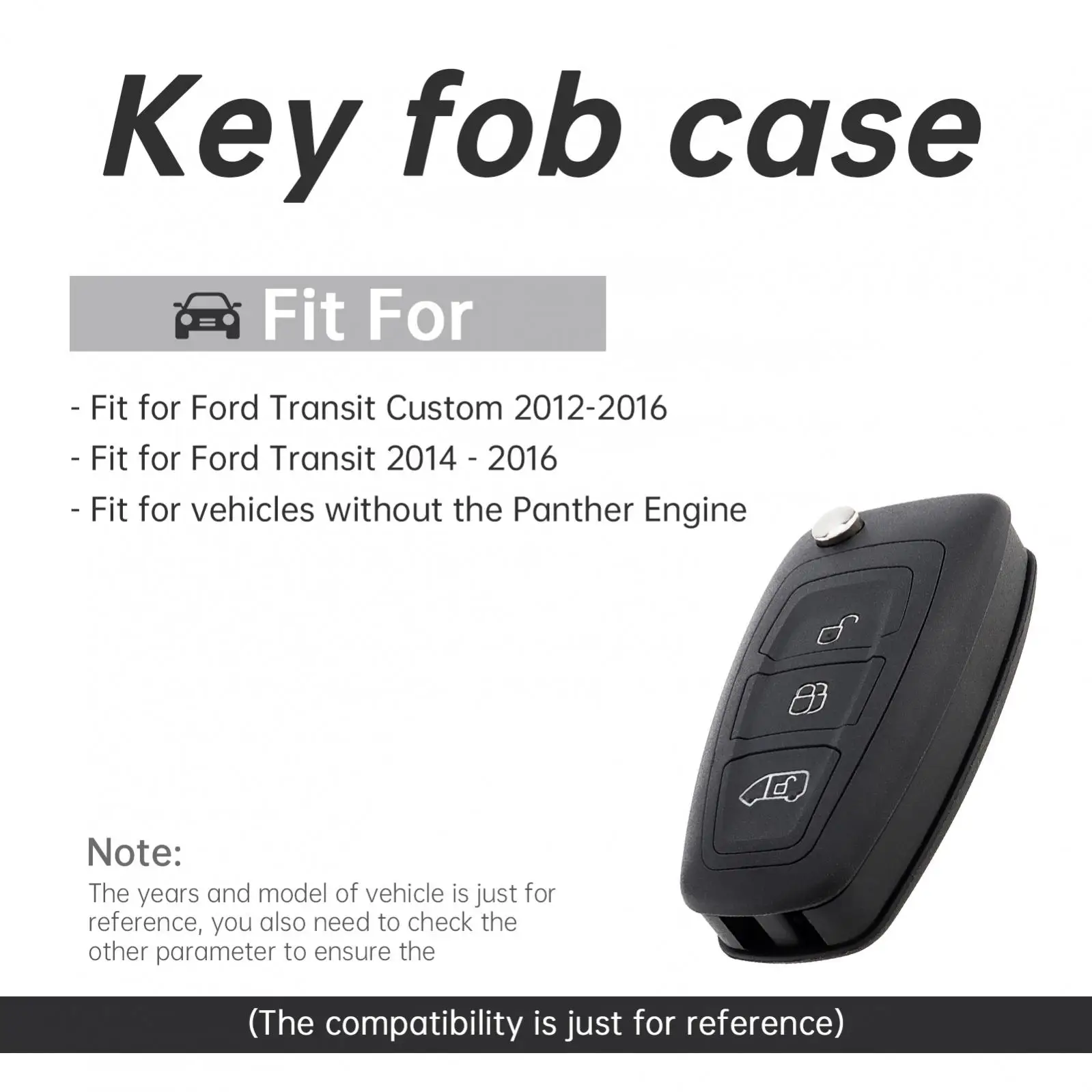 433MHz Folding Keyless Smart Remote Car Key Fob Fit for 63 Chip  BK2T-15K601-AA/ AB/ AC with 63 Chip  BK2T-15K601-AA/ AB/ AC