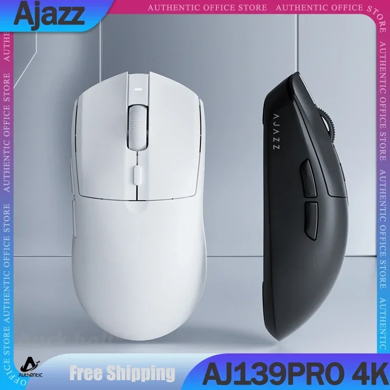 

Ajazz AJ139Pro 4K Gamer Mouse 2.4G Wireless Mouse Lightweight Design PAW3395 26000DPI Adjustable 700mAh Battery Gaming Mice Gift