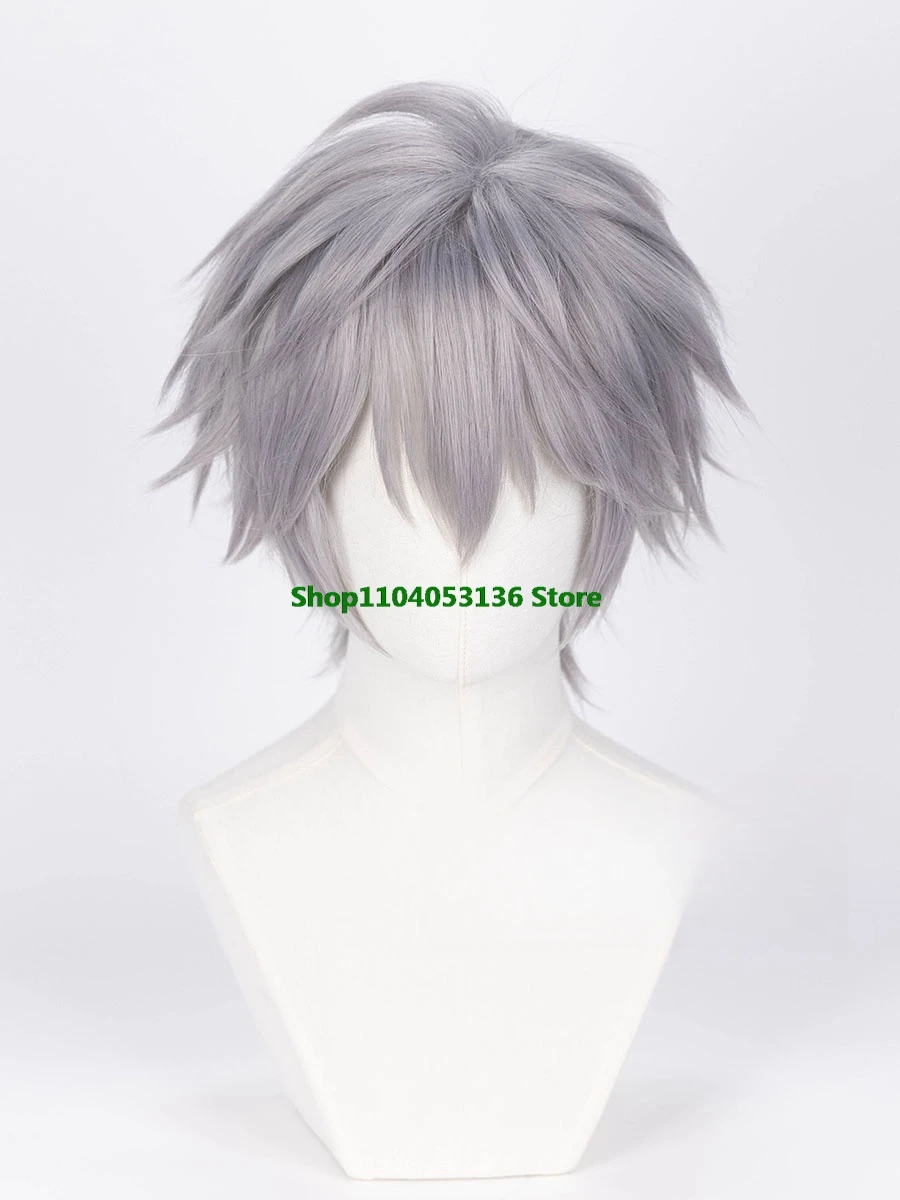 Till Anime Alien Stage Cosplay Prop New Wig Silver Grey Hair Men Stage Show Conmic-Con Christmas Holloween Customized