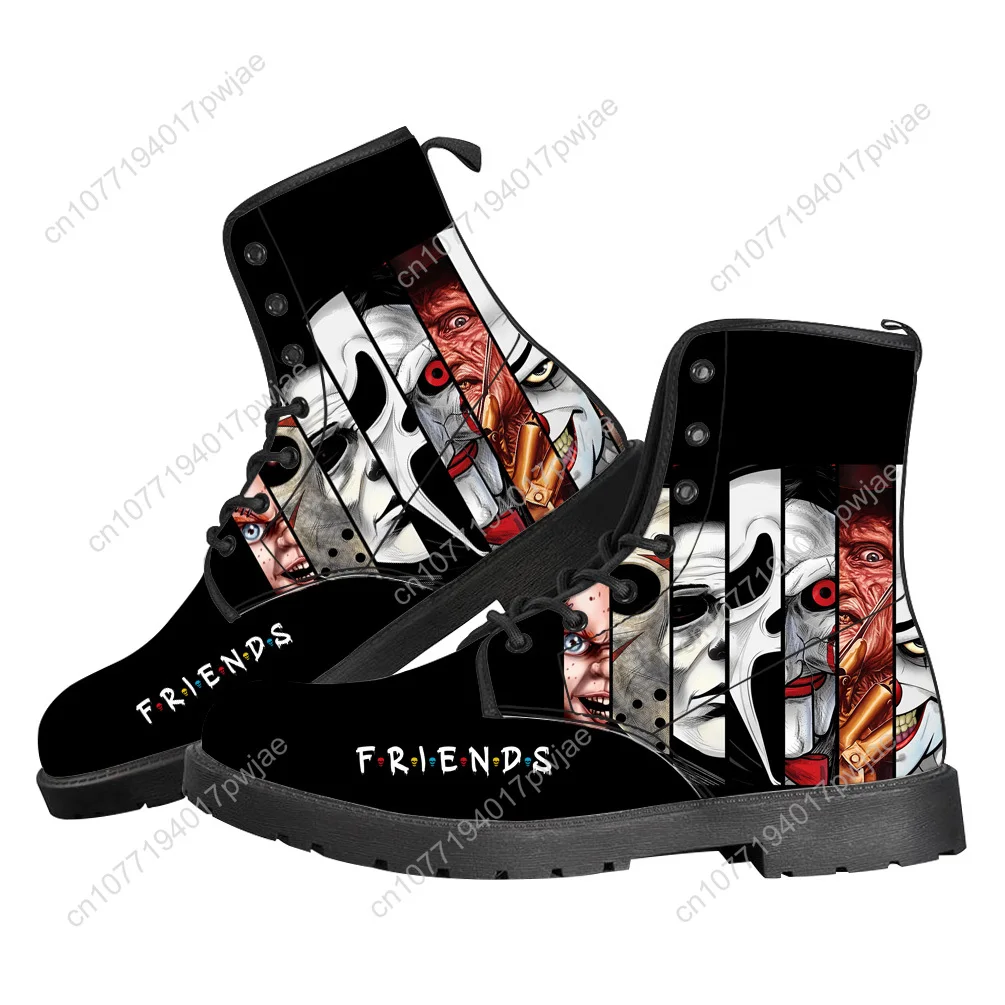 

Друзья Лучший Стивен Кинг Повседневные ботинки с принтом персонажей ужасов Хэллоуин Мужская женская подростковая обувь Модные ботинки с 3D принтом