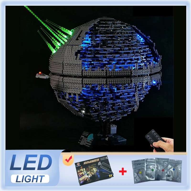 

DIY радиоуправляемая лампочка для LEGO 10143 Death Star II (только лампочка, без модели блоков)