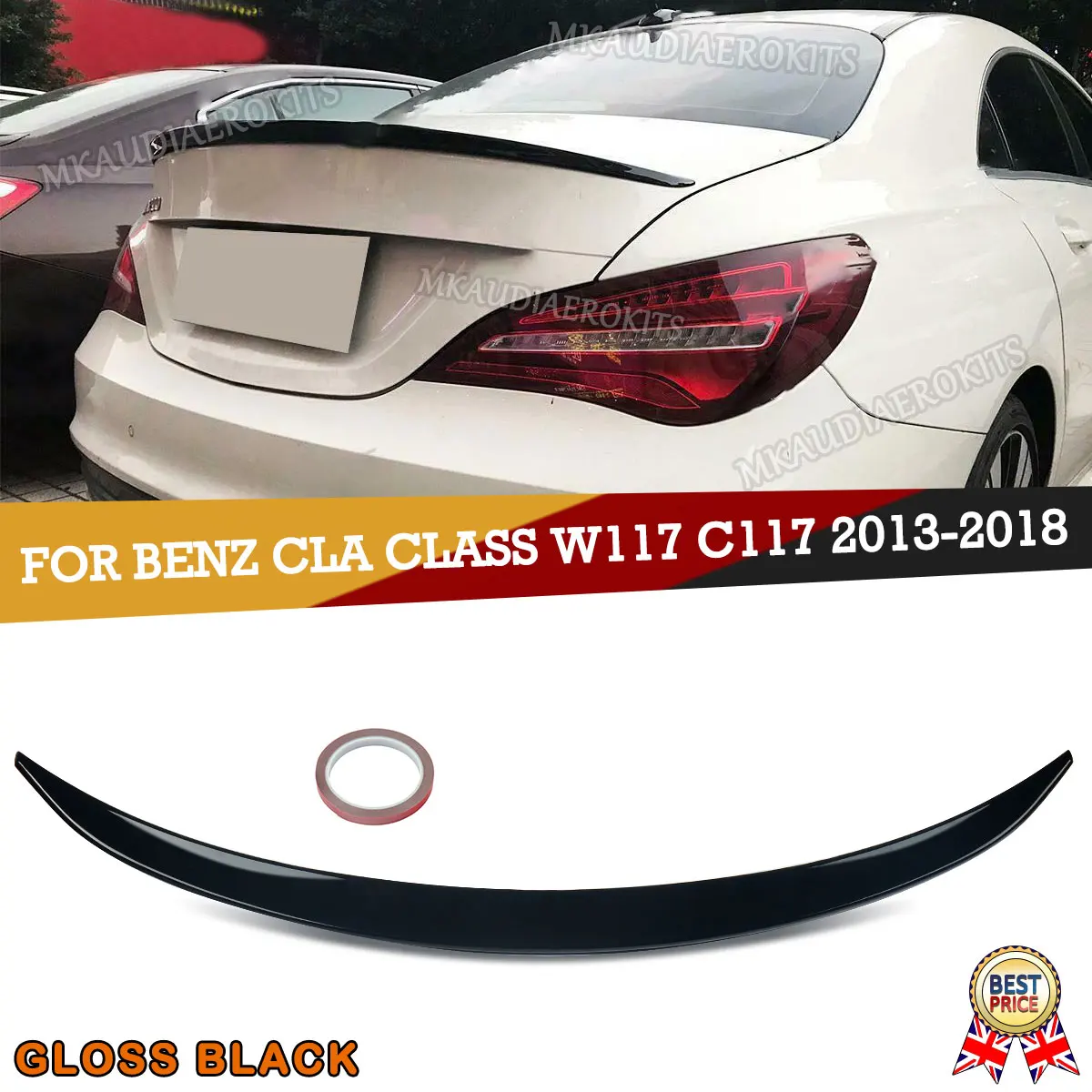 

For Mercedes-Benz CLA Class W117 C117 Rear Window Spoiler Lip Car Rear Roof Spoiler Splitter Wing Accessories Body Kit 2013-2019