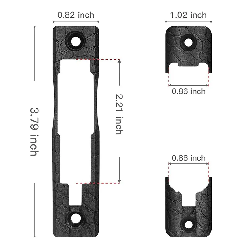 Durable Toy Decoration Ornament Parts Stylish Python Print Retaining Clip Universal Fit MLOK KEYMOD System