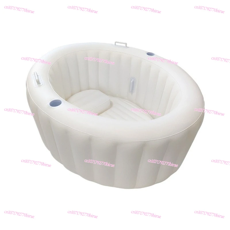 

Spot Thickened Milky White PVC Maternity Delivery Pool Inflatable Bathtub One-piece Pillow Cup Seat Armrest