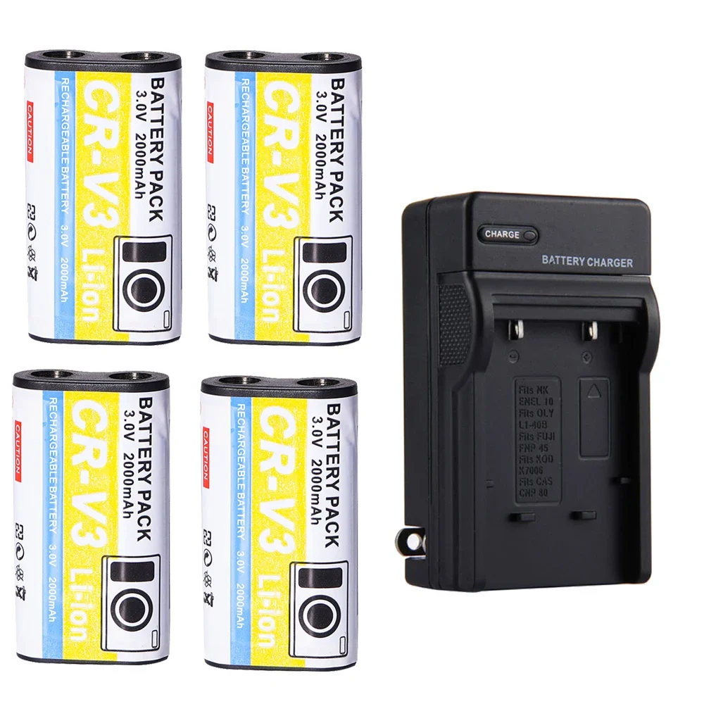 

2000mAh 3.0V for Kodak CR-V3 Battery CX4210 CX6330 CX7530 C653 C663 C743 C875 Z980 DX6340