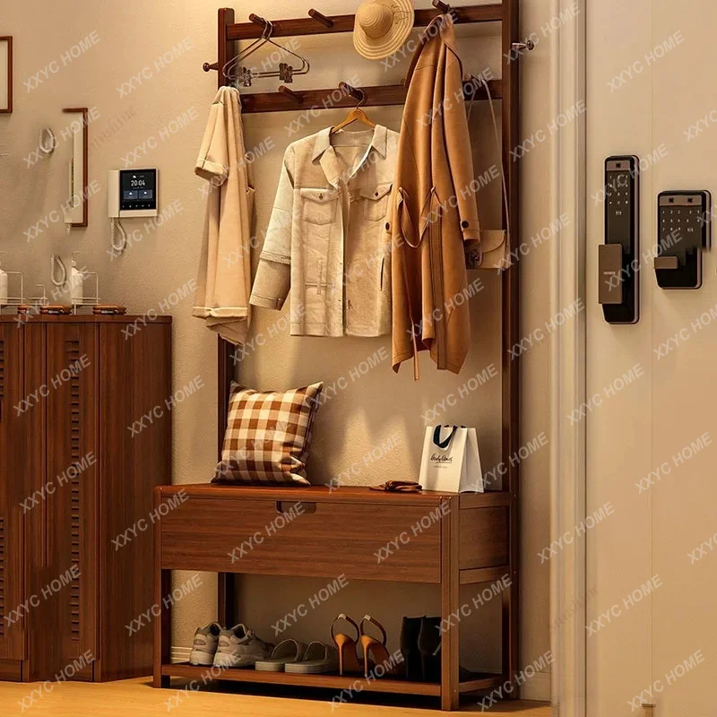 XX Minimalist Organizer Coat Racks Standing Storage Wooden Hallway Coat Racks Cabinet Floor Porte  Entrance Hall Furniture