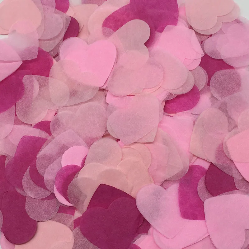 10g/Bag Love Mixed Color Copy Confetti Wedding Party Sprinkle Peach Heart Paper Slices Supplies Throwing Balloon Filled Confetti