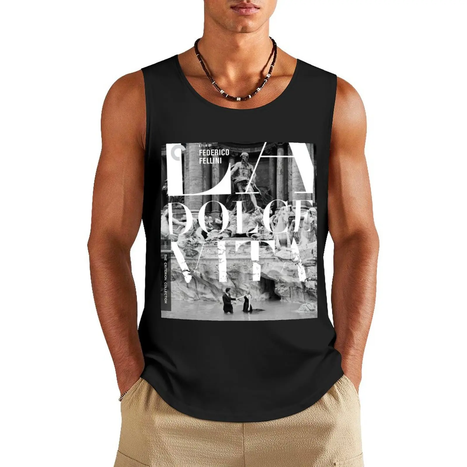 La Dolce Vita Tank Top best selling products gym clothes man t shirt gym Japanese t-shirt