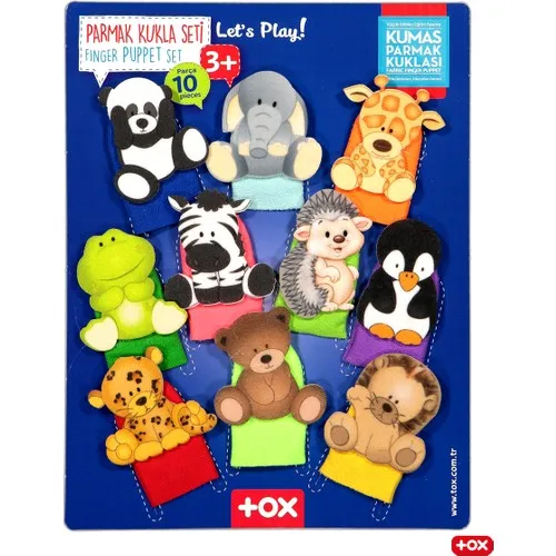 Tox Wild Animals 10 Piece Finger Puppet