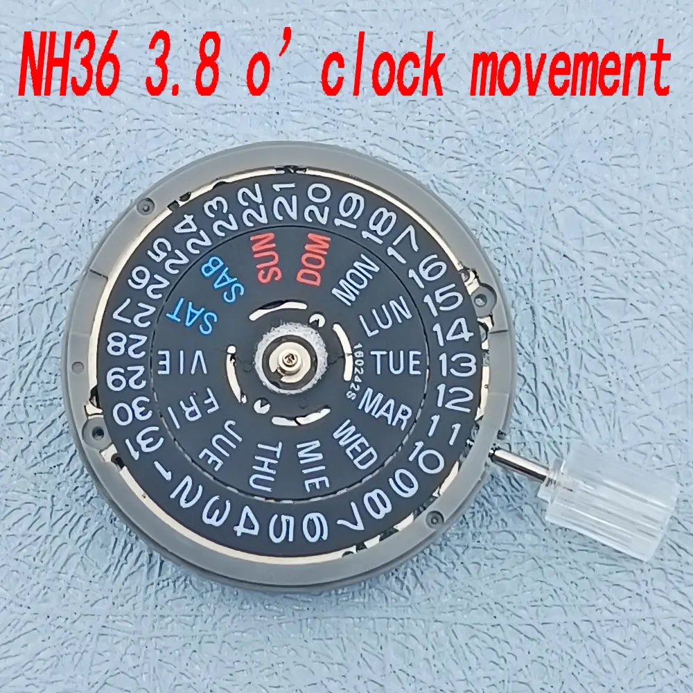 40mm black watch case NH Movement 35 36 Aseptic C3 luminous dial 316L stainless steel sapphire clean cover case accessories