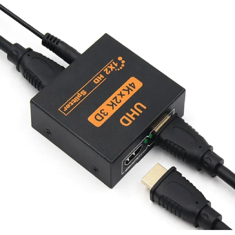 

4K HDMI Splitter Adapter HDTV HDMI Female to HDMI Female Adapter 1 In 2 Out HDMI Splitter For Xbox PS4 DVD HDTV PC Laptop