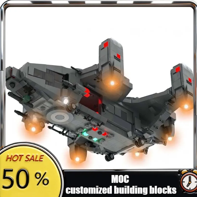 

2133 PCS Plane Bricks DPS185M Manta Dropship MOC Customize Modular Building Block Design Technology DIY Boys Festival Toy Gift