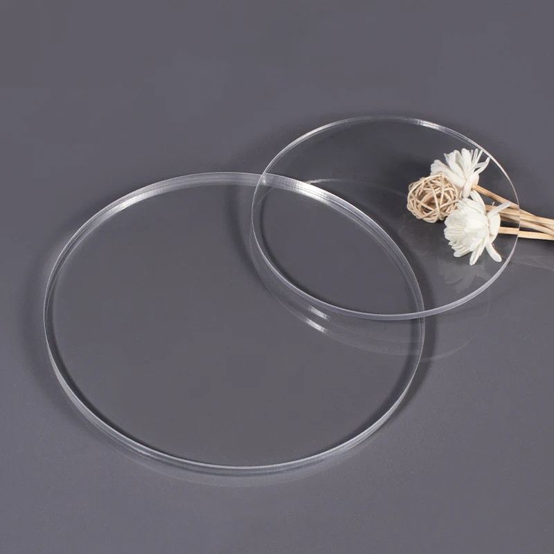Hard Transparent Plexiglass Disc (1Pc) - Round Acrylic Plate, Dia 100mm~300mm, Thick 2mm/3mm/4mm/5mm/6mm/8mm/10mm