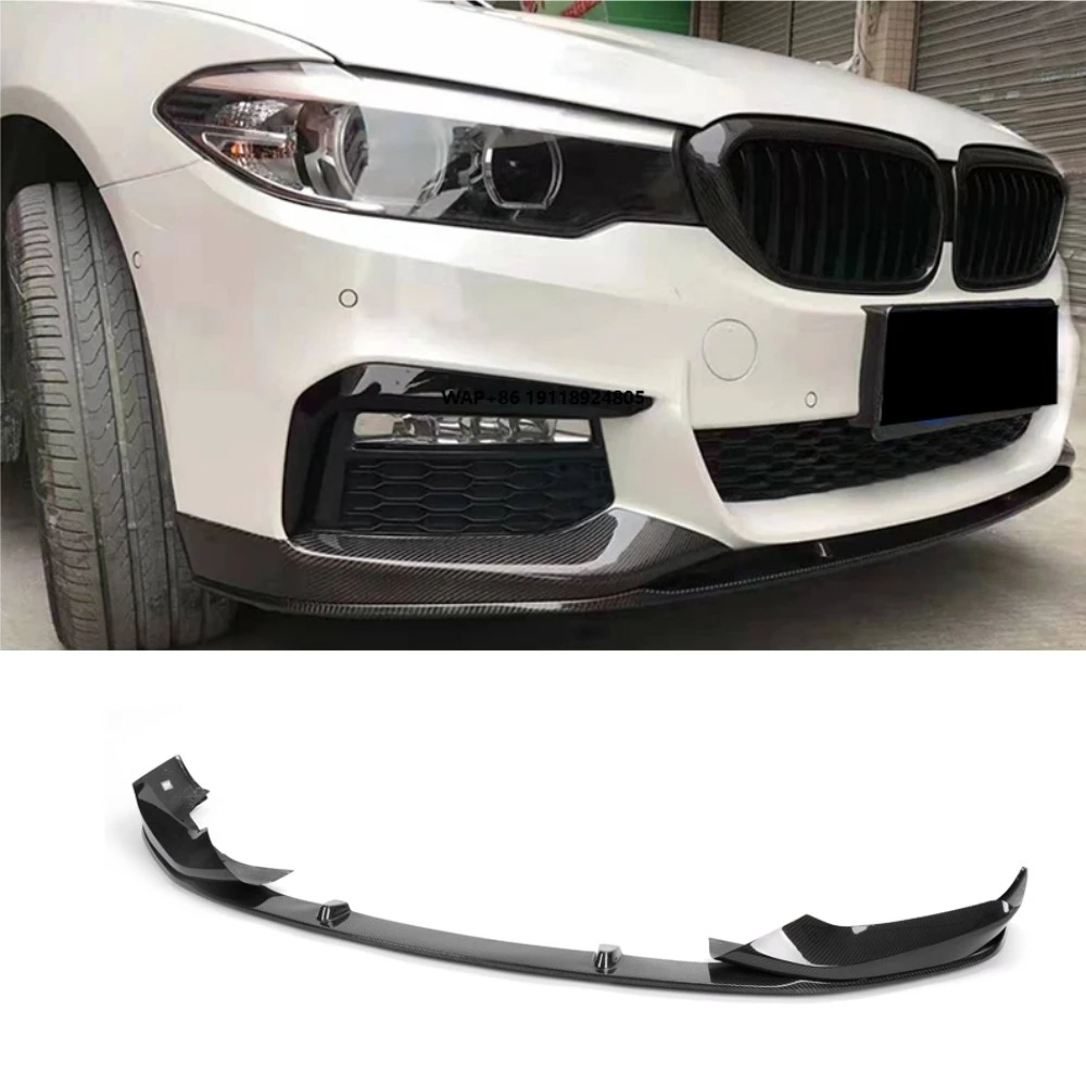 

Real Carbon Fiber Front Lip Splitter for 5 Series G30 Sports 2017-2019 MP Style High Gloss UV Protection Lightweight
