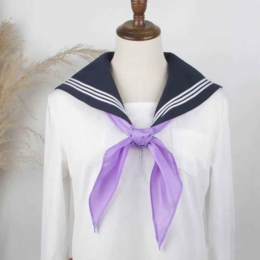 

Ribbon Tie College Style Cravat Small Bowtie Bow Tie Sailor Uniform Ties Triangle Scarf