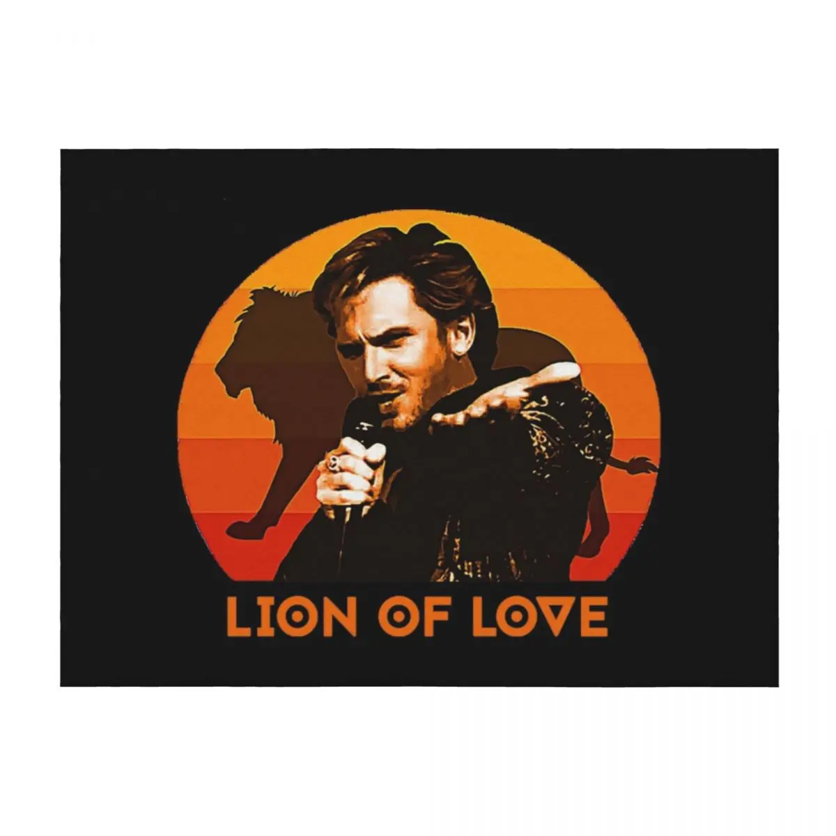 

EuroVison Song Contest Fire Saga Lion Of Love T-Shirt Throw Blanket decorative Soft Big Luxury St Thermal Blankets