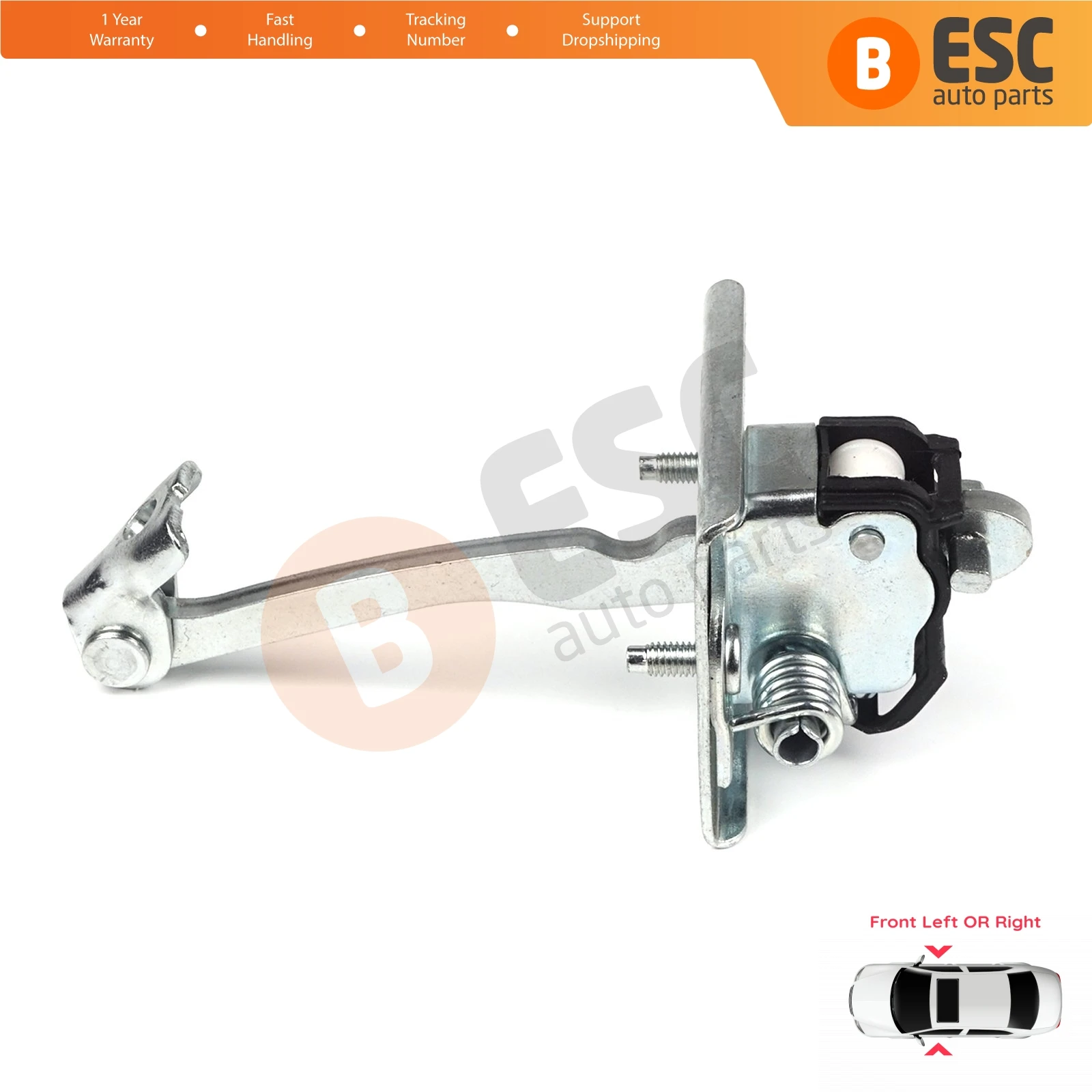 EDP769 Front Left OR Right Door Catch Hinge Brake Stop Check Strap Limiter 9181Q2 for Peugeot 3008 MK1 T84 0U 5008 MK1 T87 0U 0E