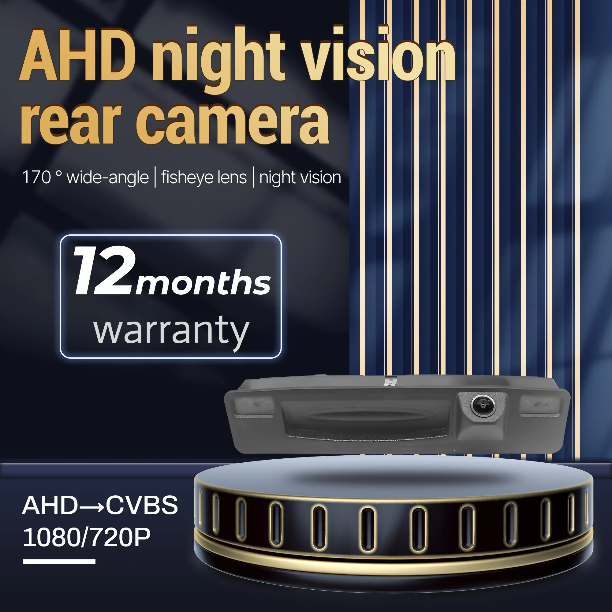 

CVBS 1080P AHD 1920x1080P/720P AHD 1280x720P 170 ° Камера заднего багажника автомобиля для Ford Focus Fiesta 2015 2016 2017 2018 2019