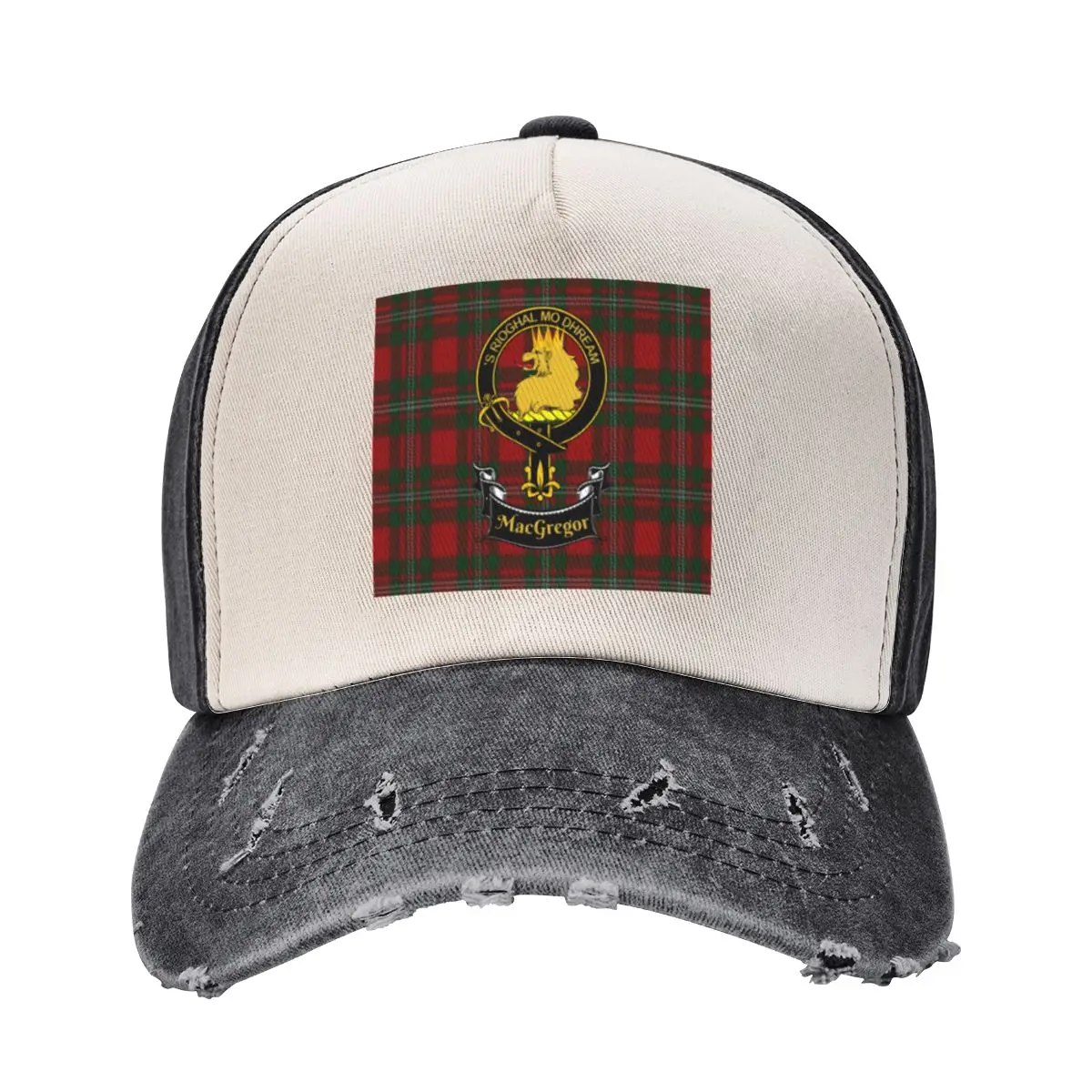 Scottish MacGregor Clan Tartan and Crest Products Baseball Cap Visor Snap Back Hat beach hat Cosplay Women's Golf Clothing Men's