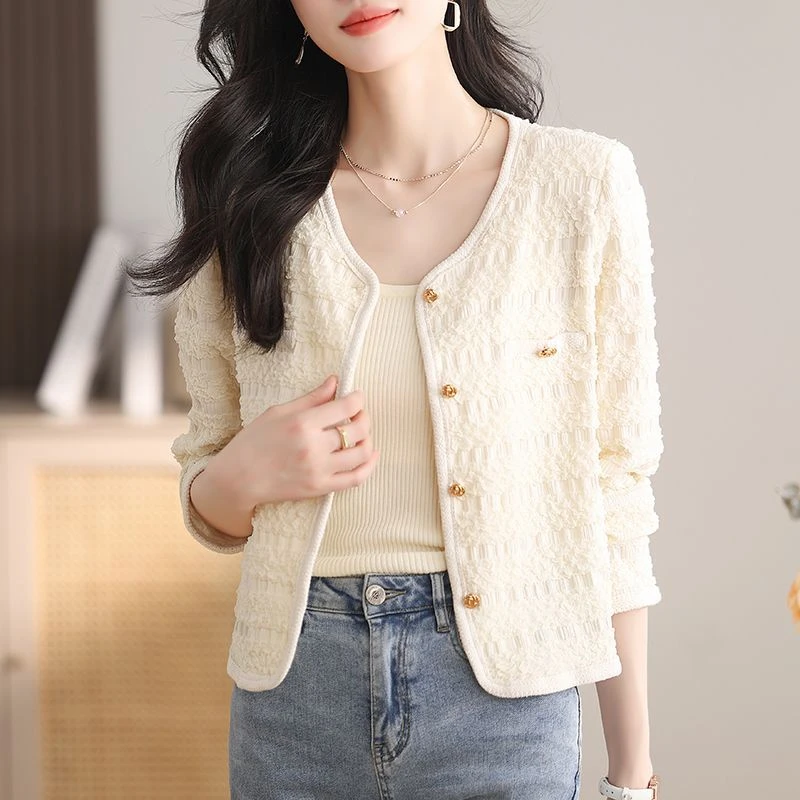 2026 Women's Autumn New Small Fragrant Style Short Jackets Single Breasted High Quality Cardigan Stylish Top