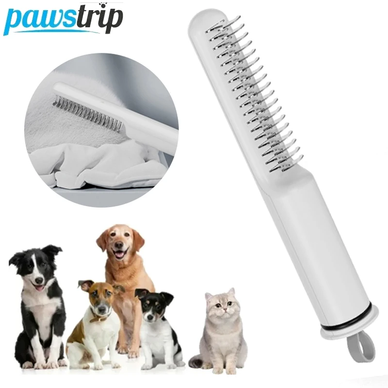 

Stainless Steel Pet Comb Cat Hair Removal Comb Dog Grooming Shedding Tools Dog Brush Pet Grooming Supplies for Cats Dogs