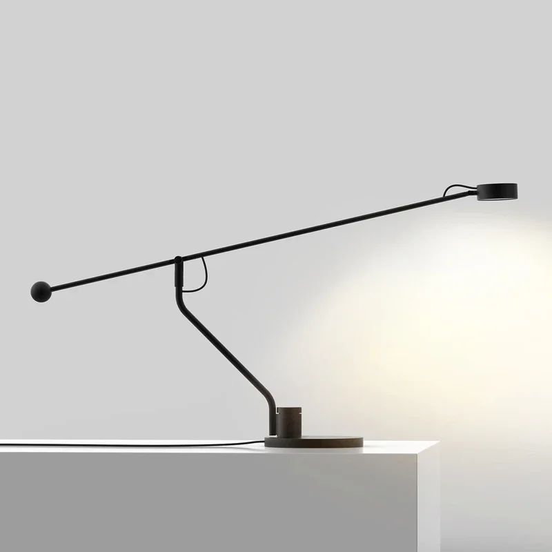 candeeiro de mesa led com design italiano preto dobravel ajustavel luz de mesa para leitura 01