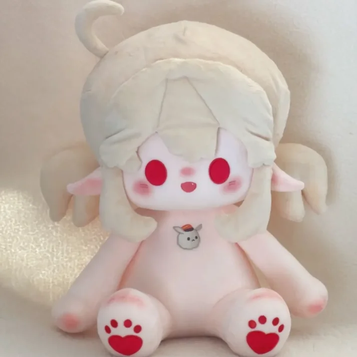 Genshin Impact Klee 40CM Cotton Doll Cosplay Clothes Adorable Delicacy Furry Plushie Ears Xmas Gifts Toys for Kids Cute