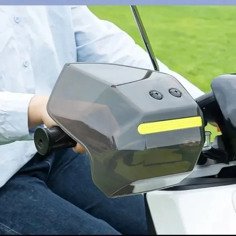 Scooter Motosiklet ATV için Gece Yansıtıcı El Koruyucu - Kolay Montaj ve Sökme Rüzgar Yağmur Güneş Koruma Koruması