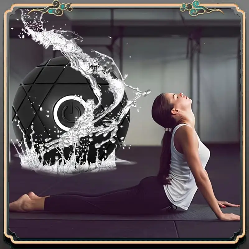 

Premium Electric Yoga Massage Ball USB Rechargeable Vibrating Fascia Ball Ideal For Neck & Waist Relief