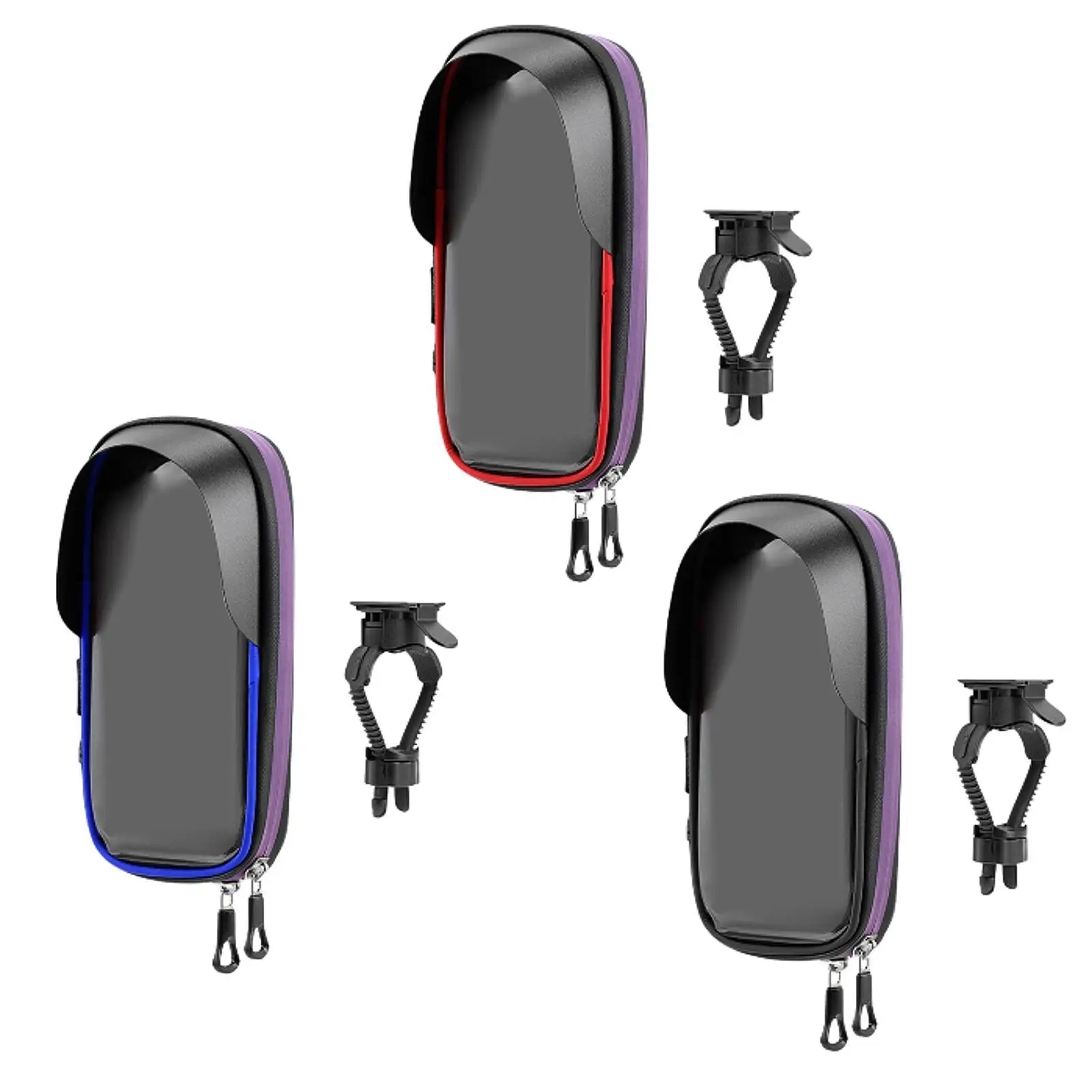 

Держатель для телефона на велосипеде, монтажный кронштейн для телефона, чувствительный чехол для телефона с сенсорным экраном, регулируемый на 360 градусов для велосипедных телефонов до 6,5 дюймов