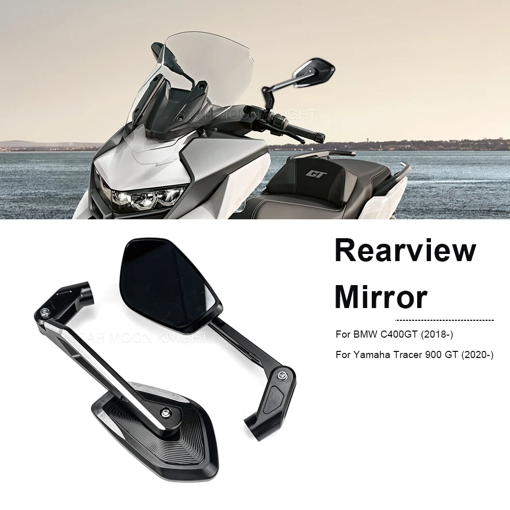 Rotatable Mirror For BMW C 400GT C400GT Tracer 900 GT Motorcycle Aluminum Rearview Mirror Accessories