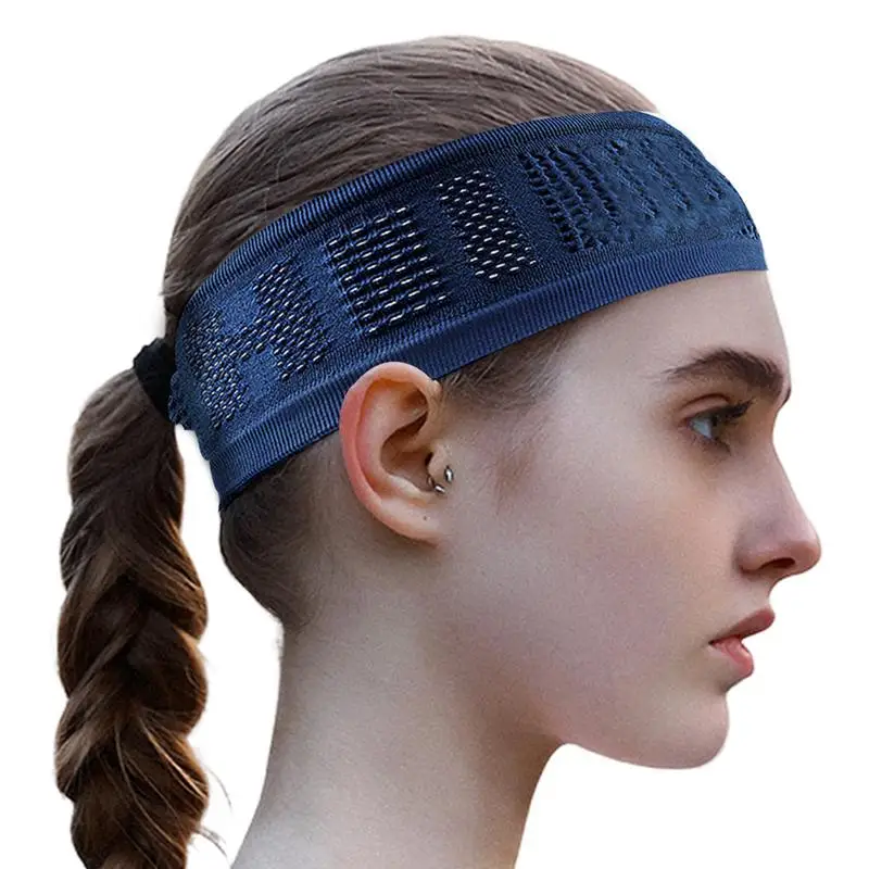 1PC Non-Slip Elastic Sweatband Outdoor Sports Headband Fitness Exercise Yoga Hair Band Football Running Sweatbands for Women Men