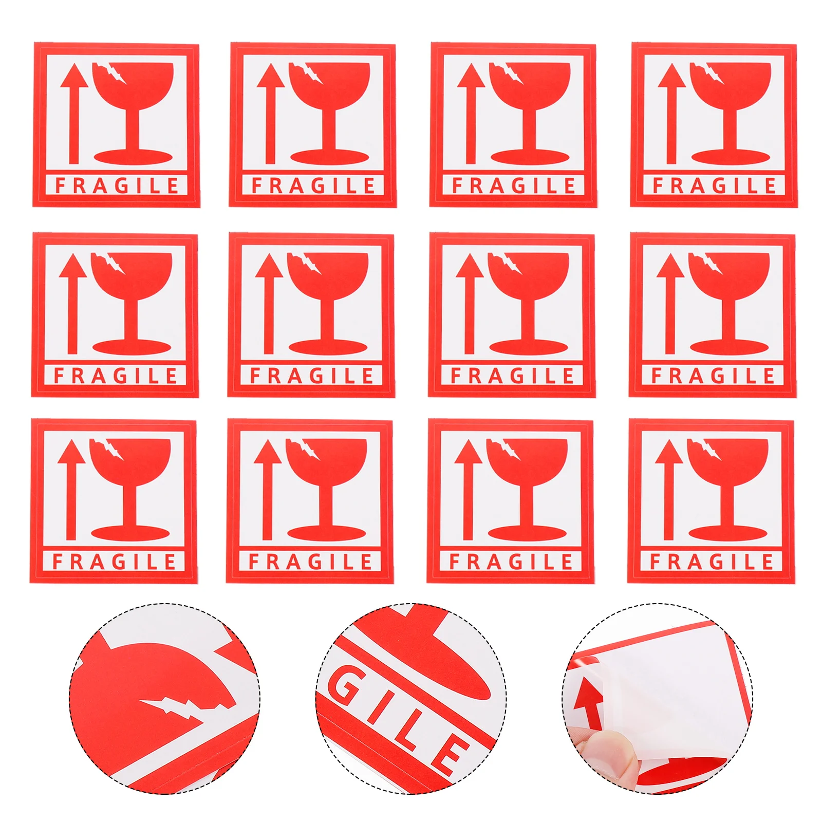 

1000pcs Fragile Product Labels Self-Adhesive Warning For Shipping Packing Moving Handle With Care Sticker File Folder Label