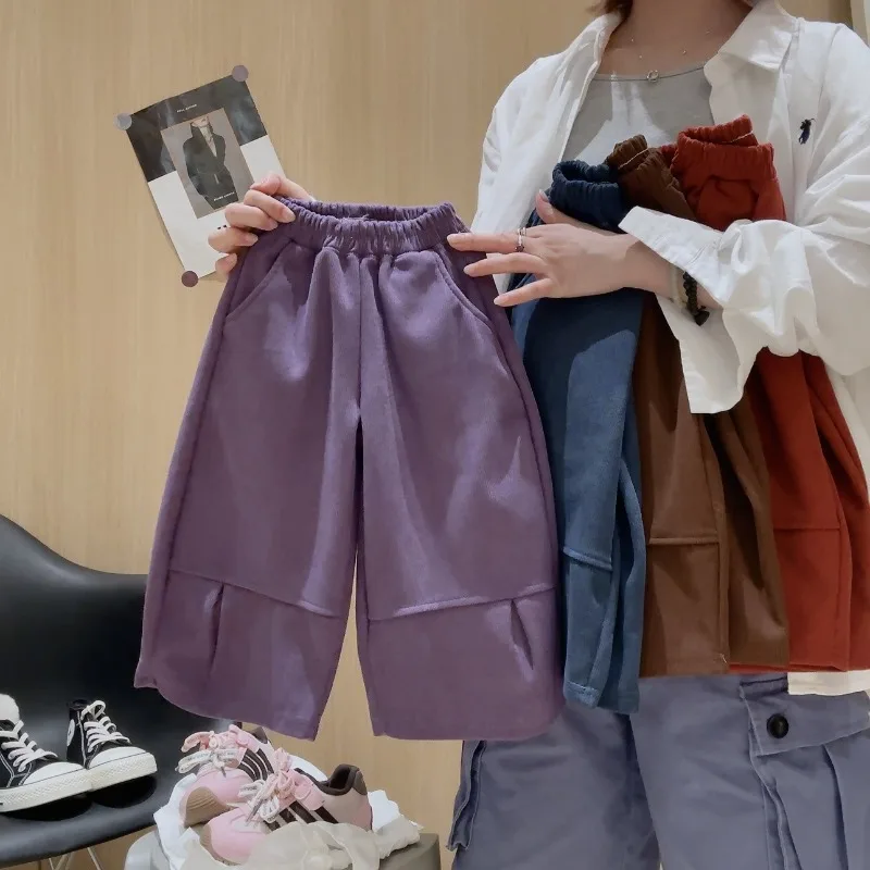 Kinder Mädchen Cordhose BELLBELL Herbst 2-12 Jahre Kinder Mädchen Blütenknospenhose Kleinkind Baby Mädchen Hose mit elastischem Bund, gerade geschnitten – Detail 10